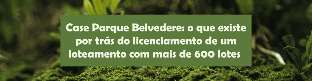 Conheça o trabalho da CIMO no licenciamento ambiental do Parque Belvedere, loteamento com 607 lotes e mais de 60 hectares em Minas Gerais.
